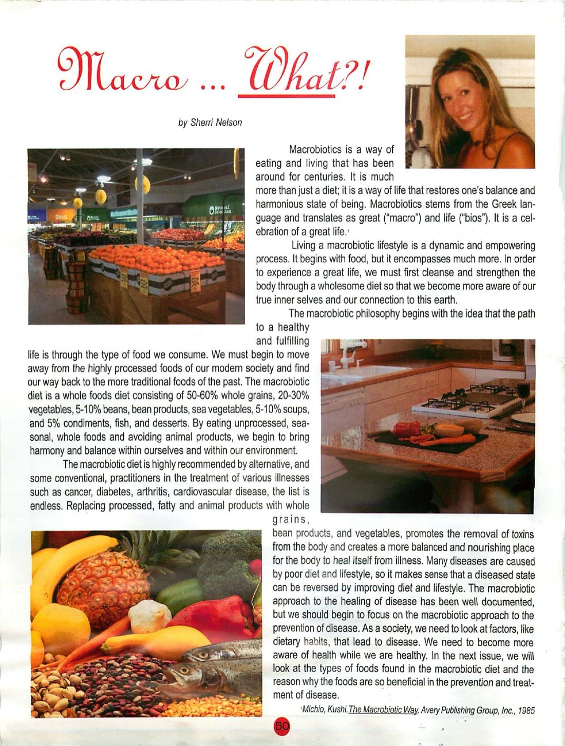 Macro What? macrobiotic article by Sherri in The Source magazine